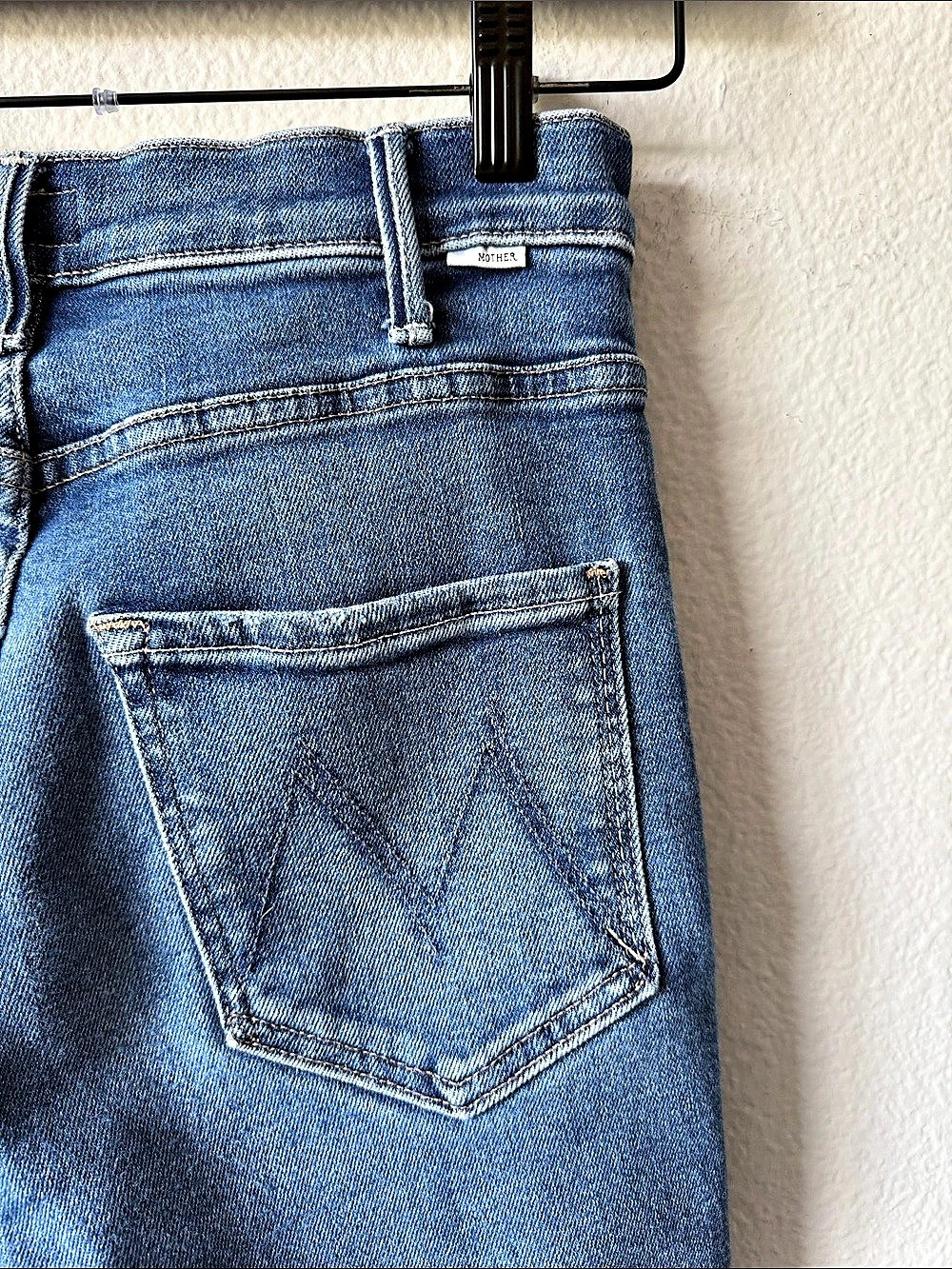 MOTHER The Hustler Ankle Fray Jeans Blue Size 26 - Picture 3 of 6
